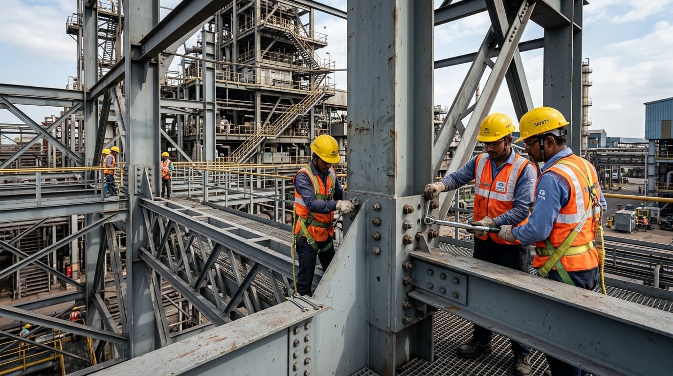 Custom Steel Structure Solutions - Yatee Team at Work