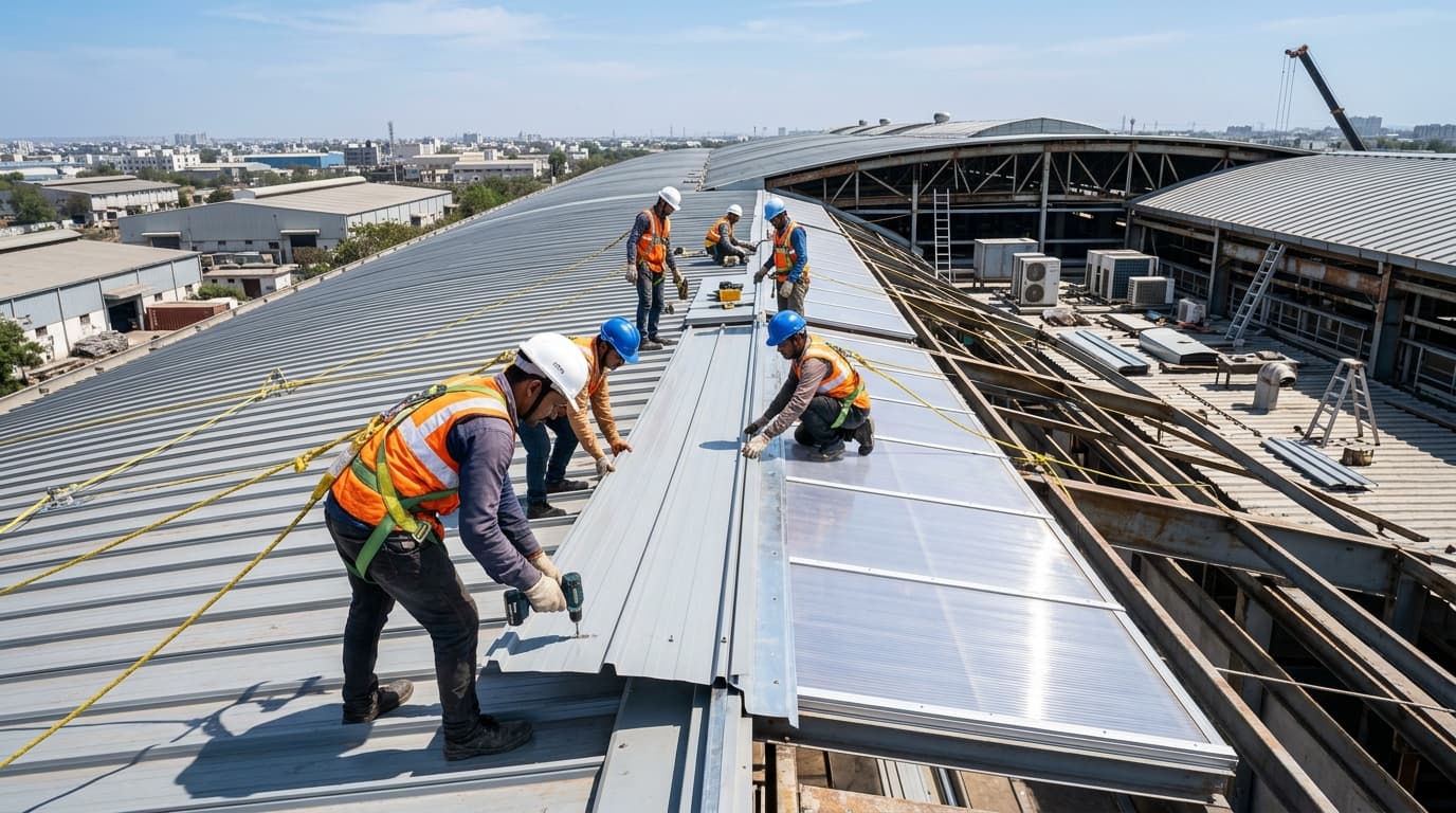 Roofing & Cladding Systems - Yatee Workforce in Action